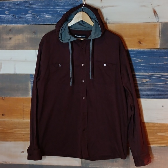 Molokai Surf Co. XL Brown button up shirt - Picture 1 of 7